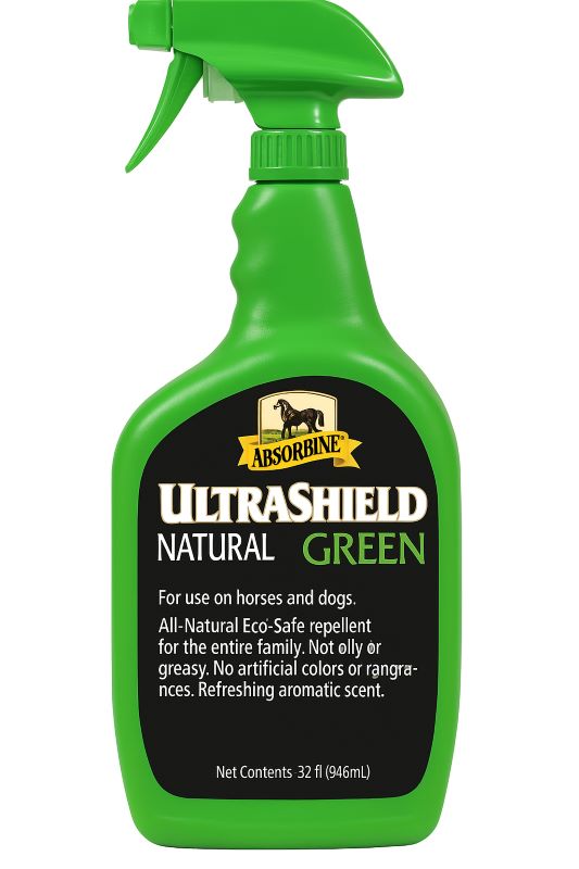 Absorbine UltraShield Green 32 oz spray bottle, front label visible