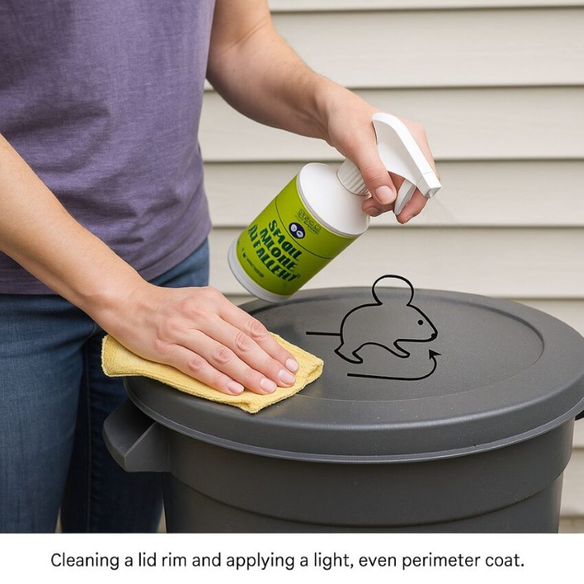 Cleaning a lid rim and applying a light, even perimeter coat.