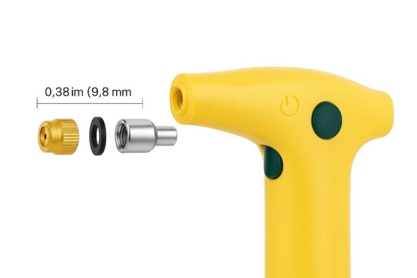 Exploded view of T TOVIA mister nozzle and head components