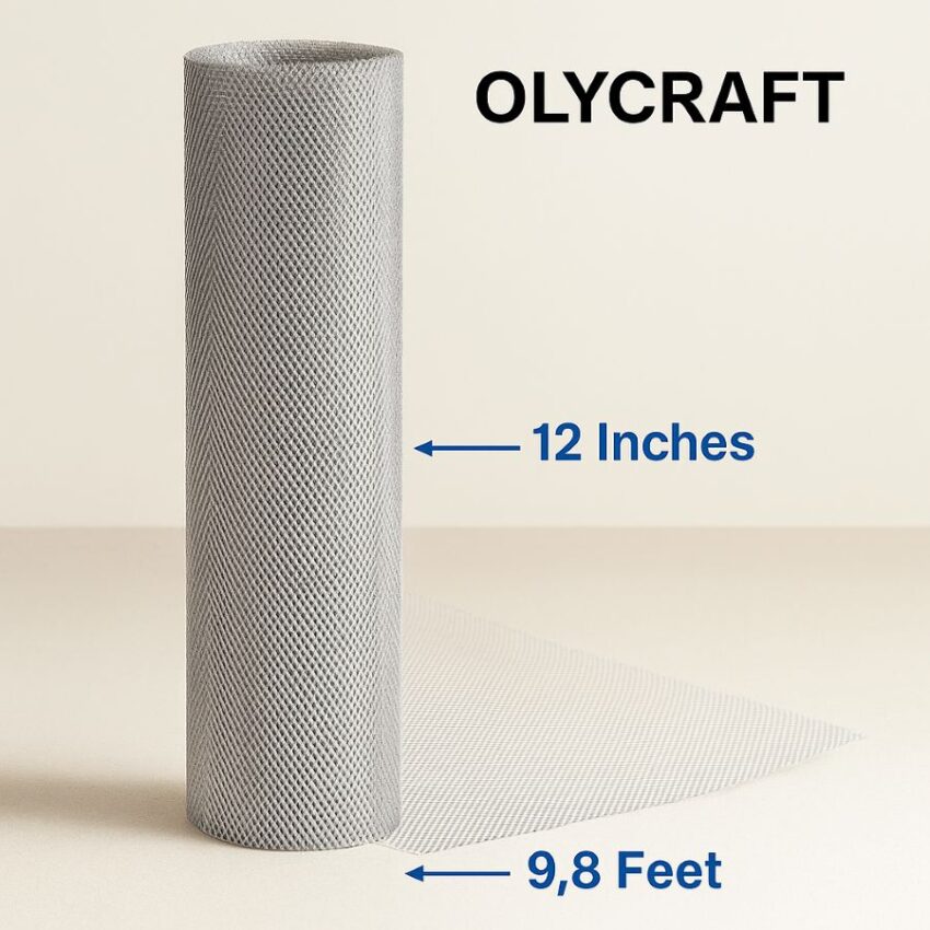 OLYCRAFT aluminum sculpting mesh roll, 12 inches by 9.8 feet