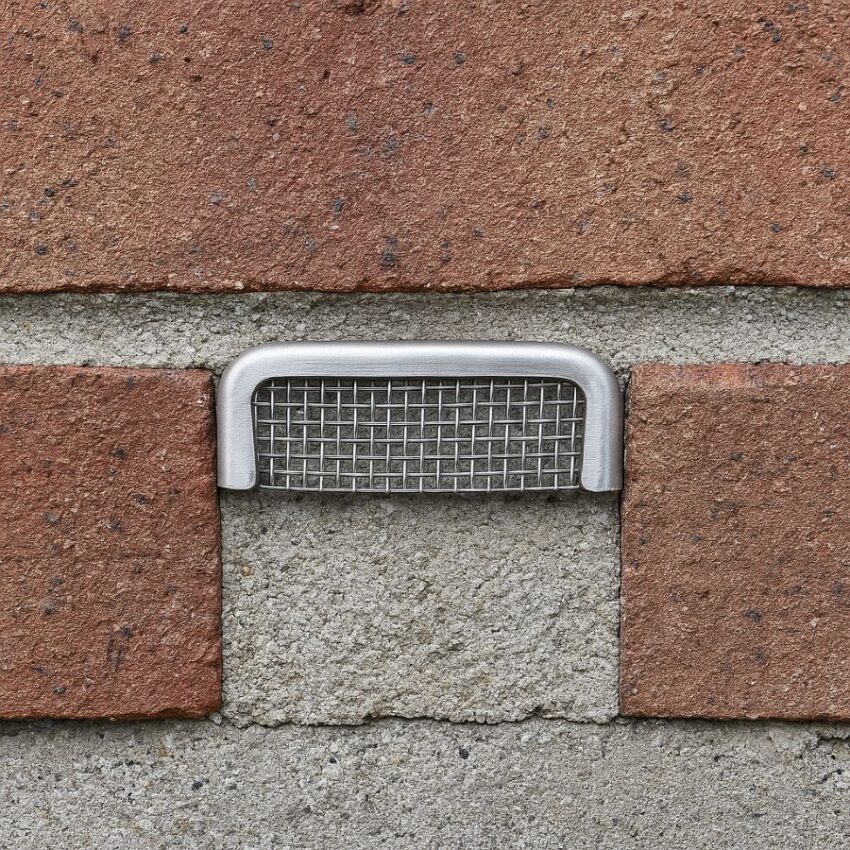 Stainless weep-hole insert that deters pests while maintaining drainage.