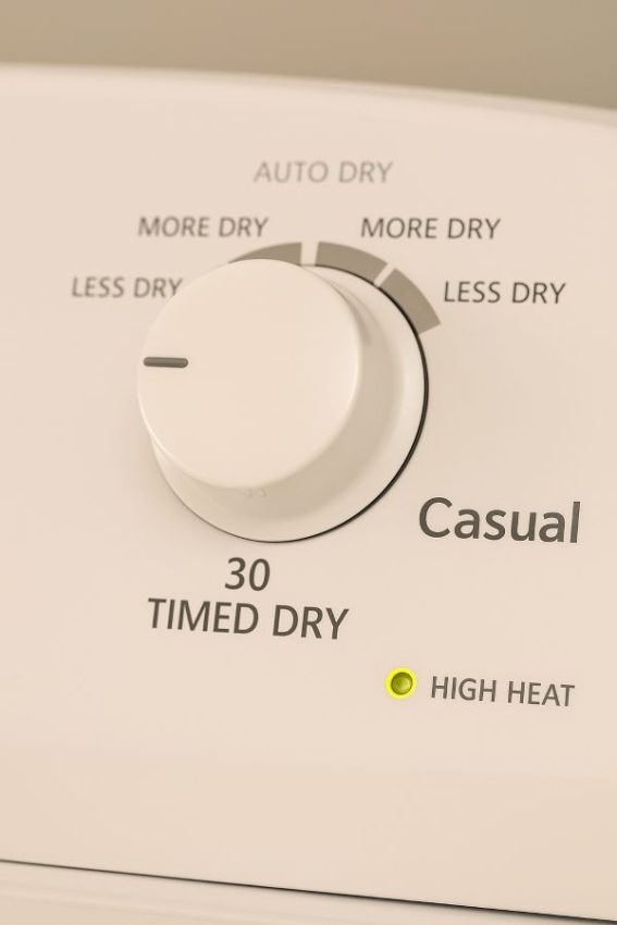 Running clean textiles in a clothes dryer on high heat for about 30 minutes